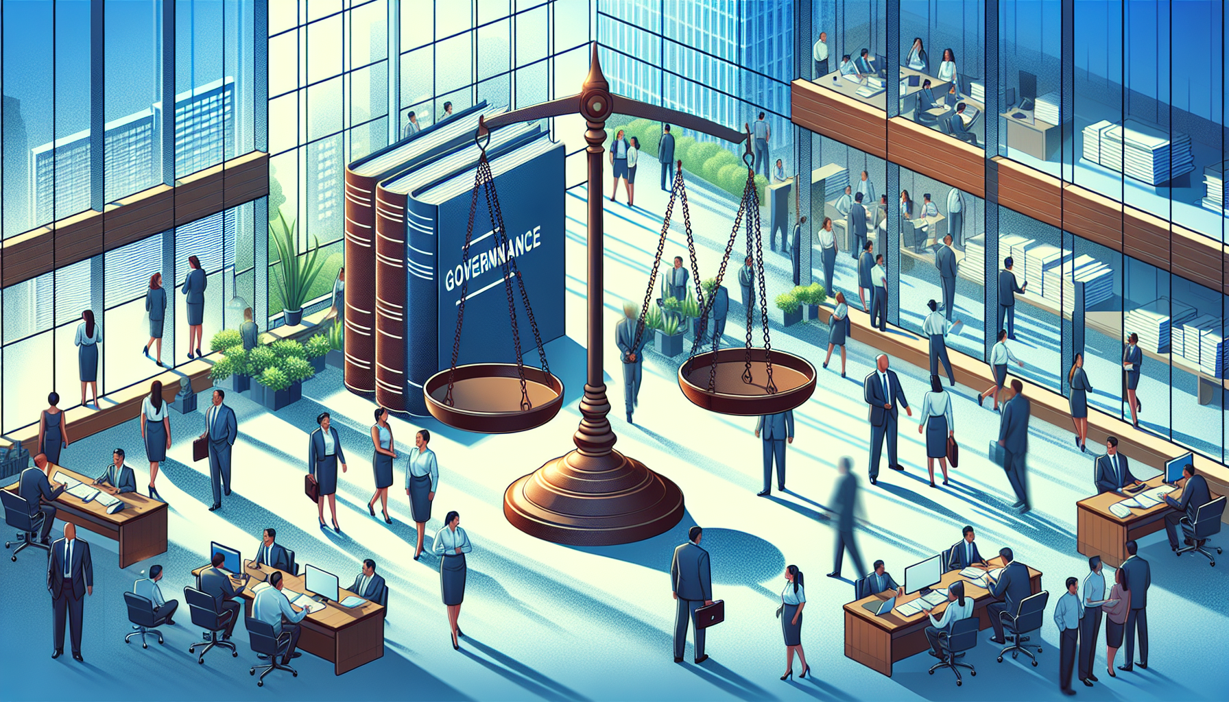 Illustration of corporate governance principles