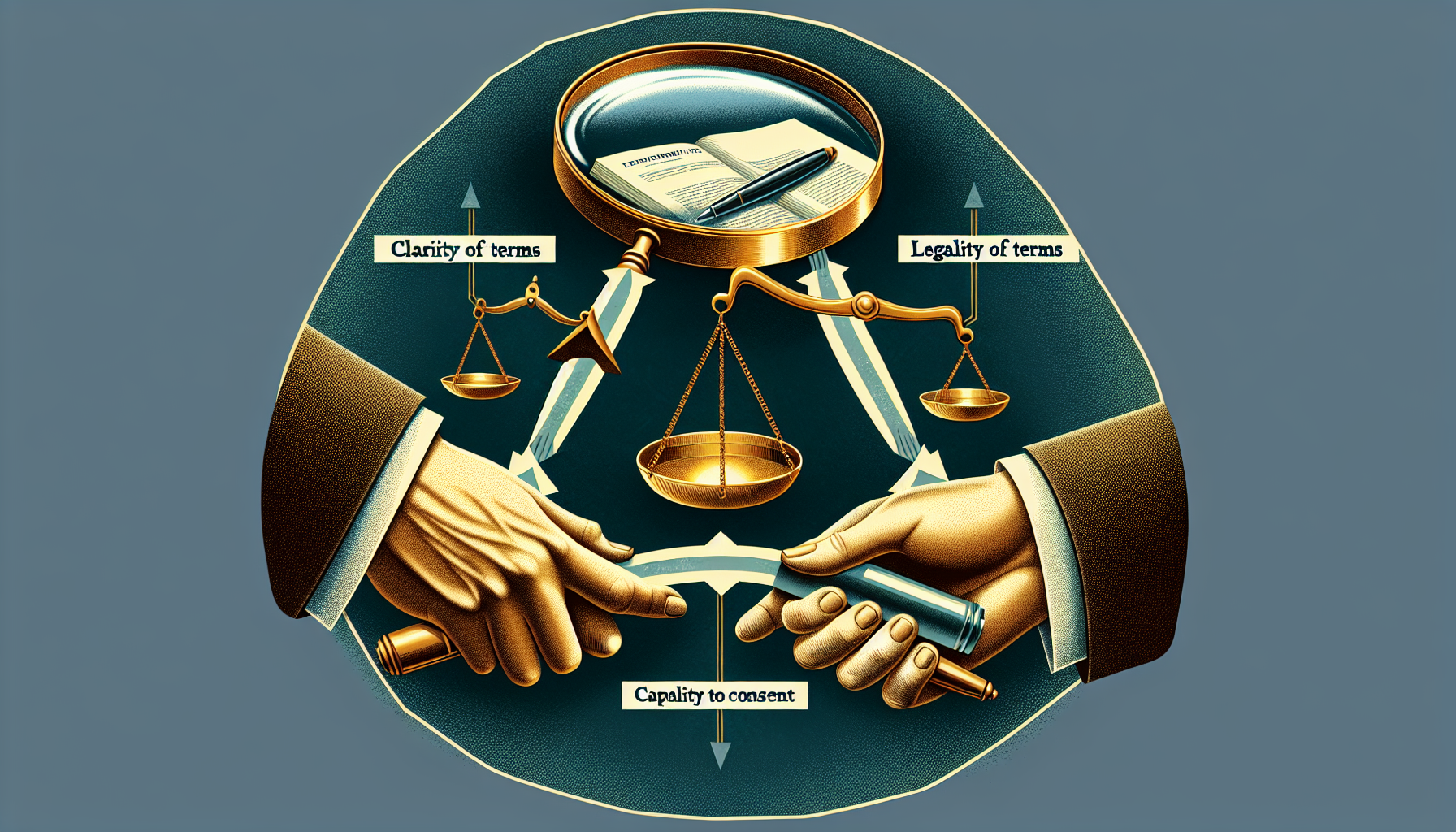 Illustration of enforceability and validity in contract law
