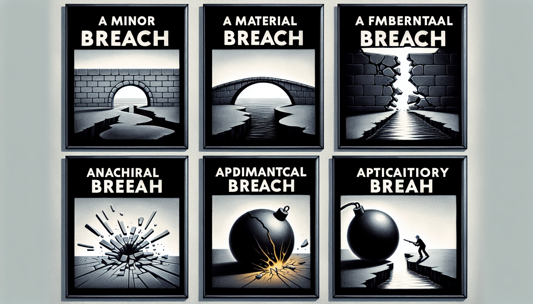 Illustration of different types of breaches