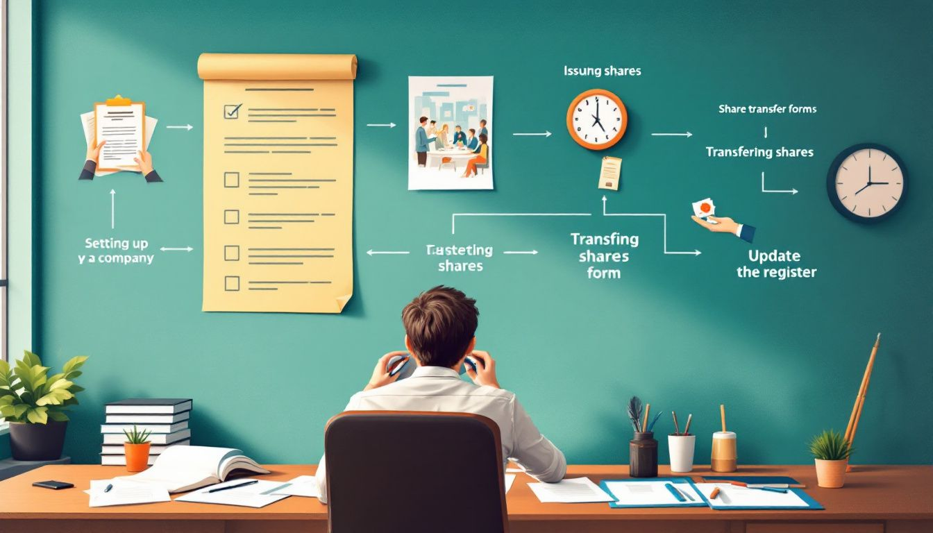 An overview of share transfers, including basic concepts and terms.