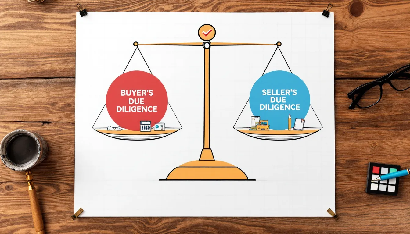 Differences in legal due diligence for buyers and sellers.